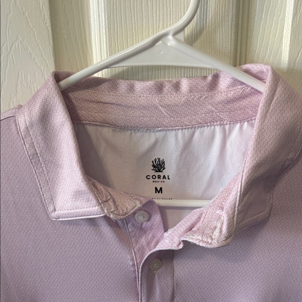 Corral Men's Soft Pink Polo Shirt